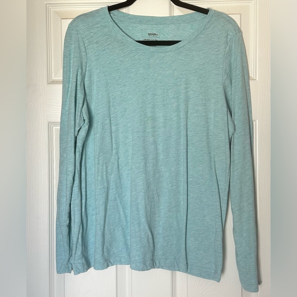 Sonoma Women's Sky Blue Long Sleeve Tee